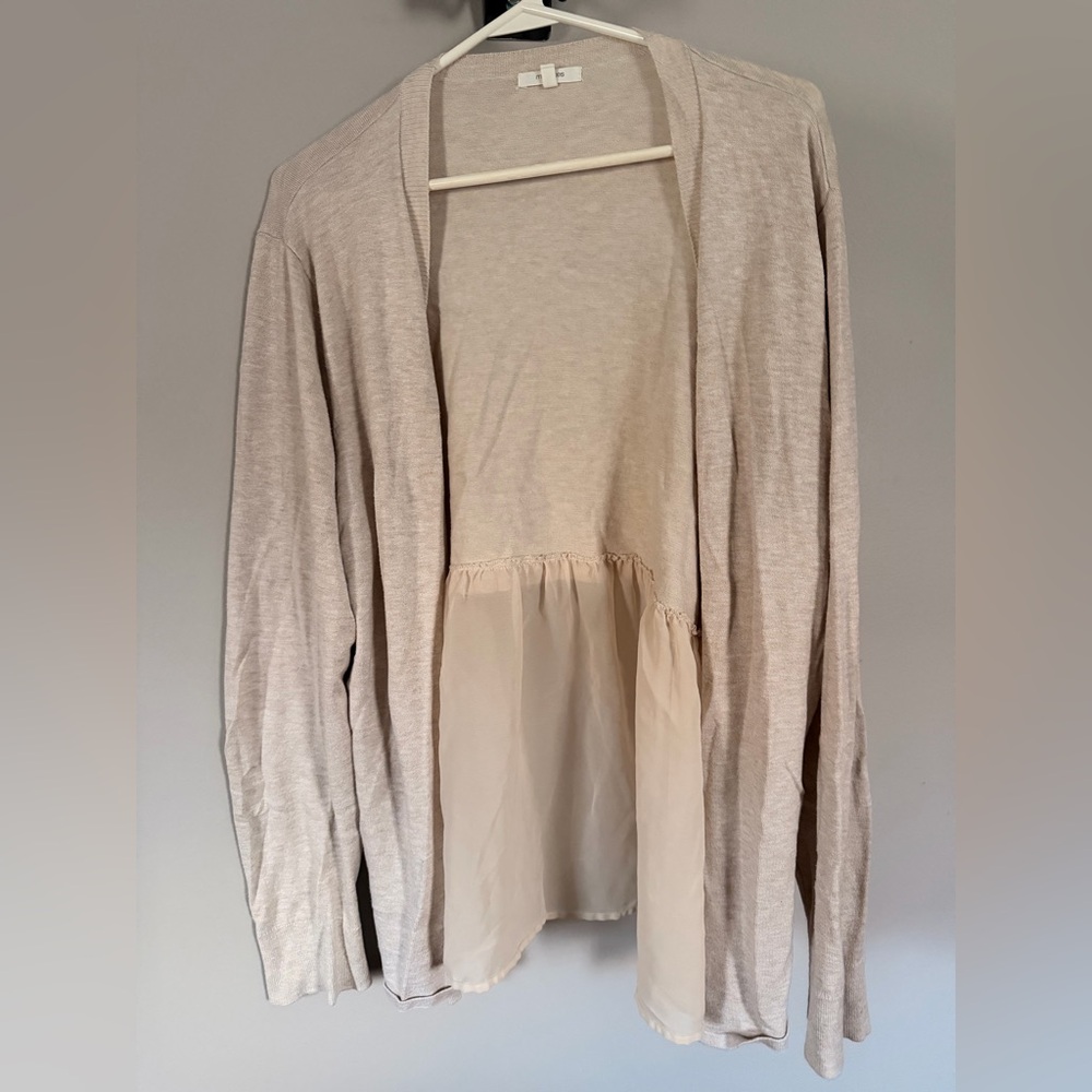 Maurices Light Beige Cardigan Sweater